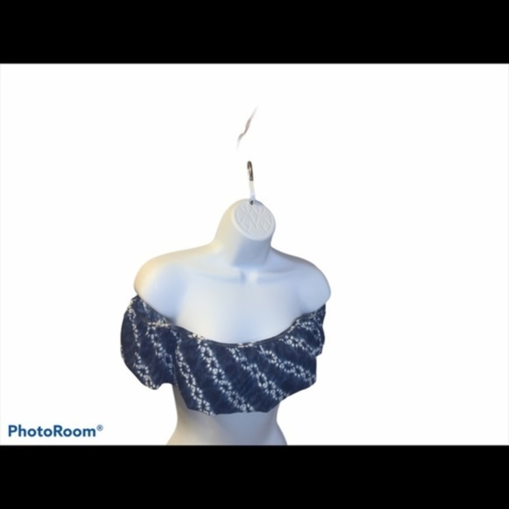 Victoria's secret blue and white swim top …